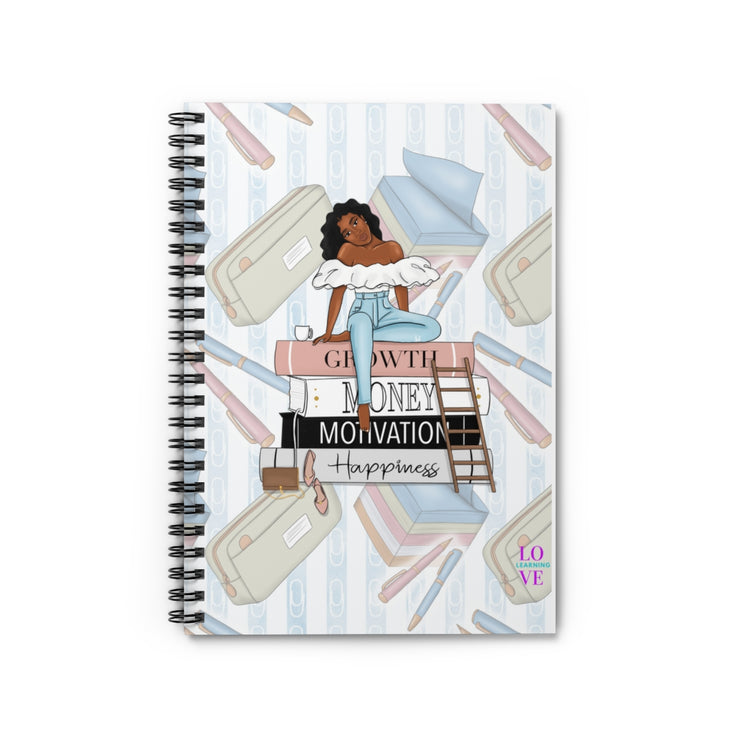 Growth-Money-Motivation Spiral Notebook