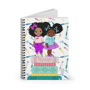 2 Cuties Who Love Learning  Spiral Notebook