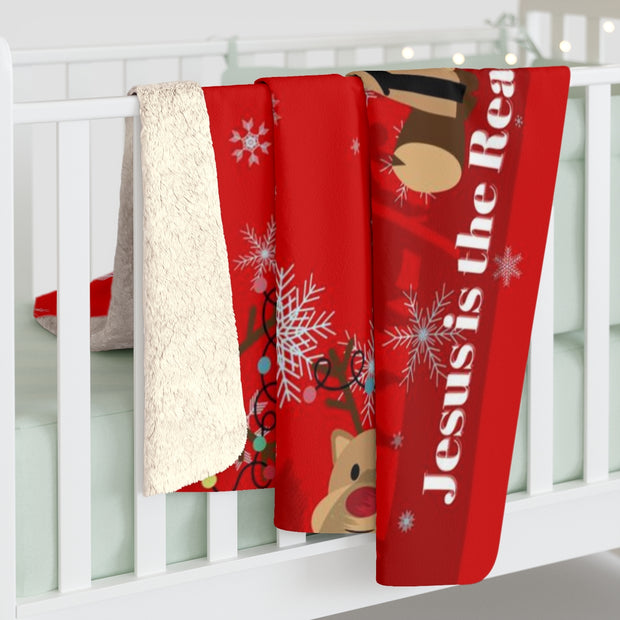 Reindeer Christmas Blanket