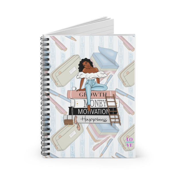 Growth-Money-Motivation Spiral Notebook