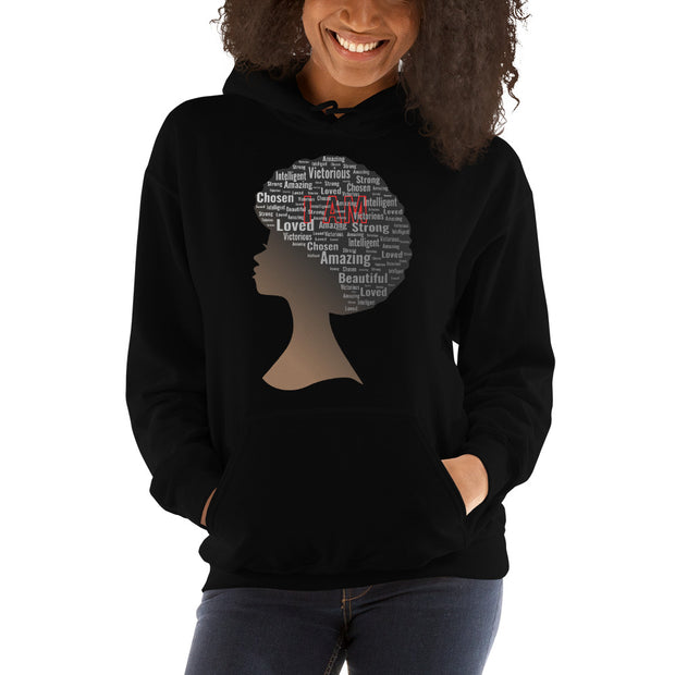 I AM Unisex Hoodie - Afro 1