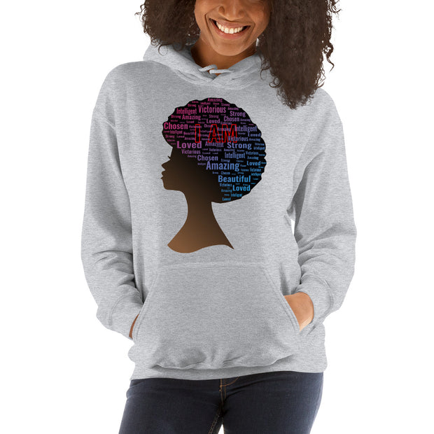 I AM Unisex Hoodie - Afro 2