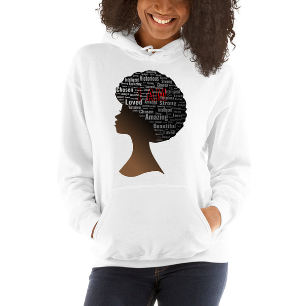 I AM Unisex Hoodie - Afro 1