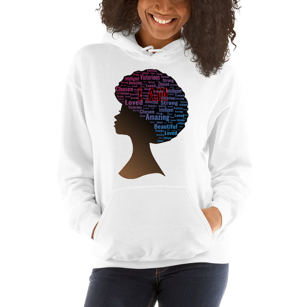 I AM Unisex Hoodie - Afro 2