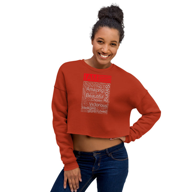 I AM Crop Sweatshirt - Block Style