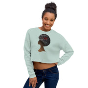 I  AM Crop Sweatshirt - Afro 1