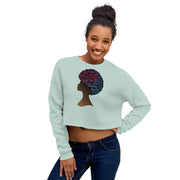 I AM Crop Sweatshirt - Afro 2