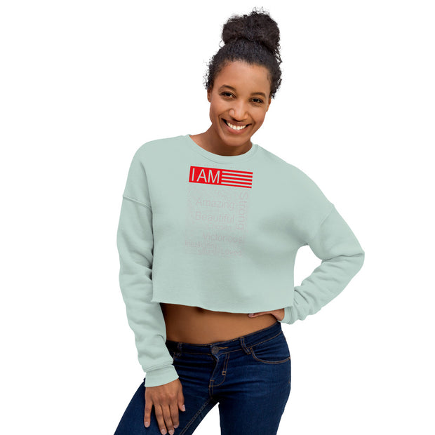 I AM Crop Sweatshirt - Block Style