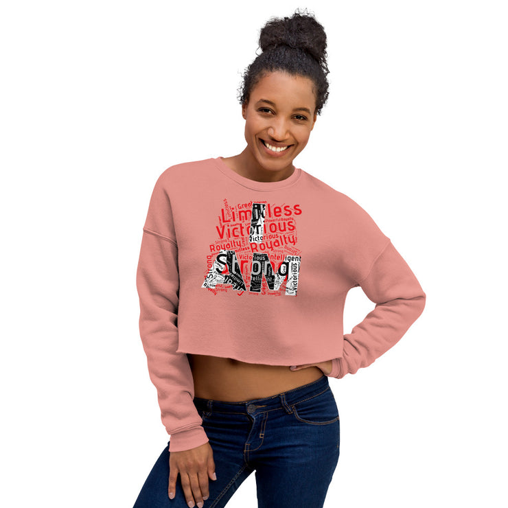 I AM Crop Sweatshirt - Abstract 2