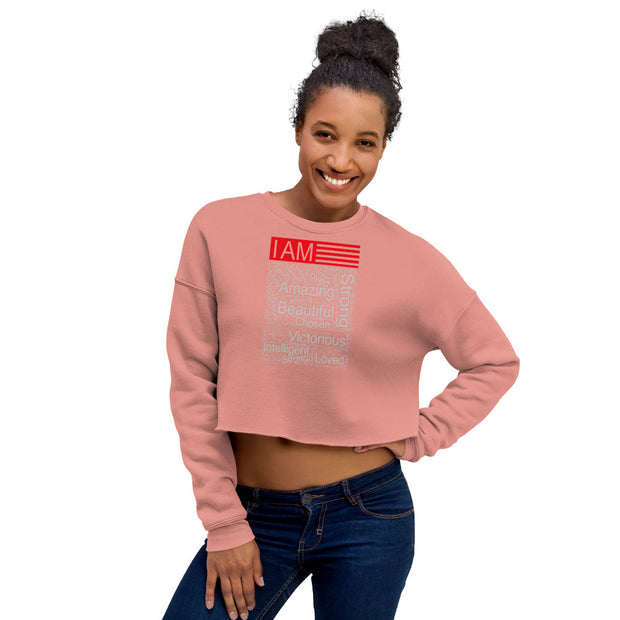 I AM Crop Sweatshirt - Block Style